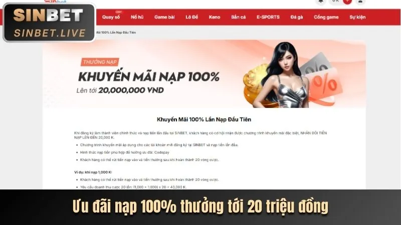 Ưu đãi chào mừng thành viên mới rikvip web